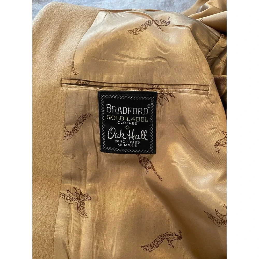 Oak Hall Sport Coat Mens 42R Tan 100% Camel Hair Bradford Gold‎ Label Blazer USA